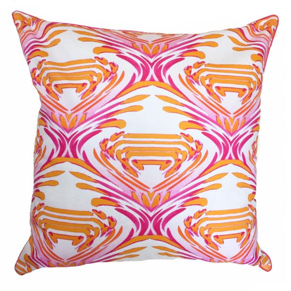 Pillow - Watercolor (Pink & Orange) - The Blush Label